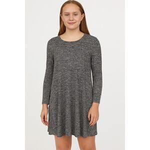 Excellent Children’s Place Girls Black & White Long Sleeve Skater Dress Size 14